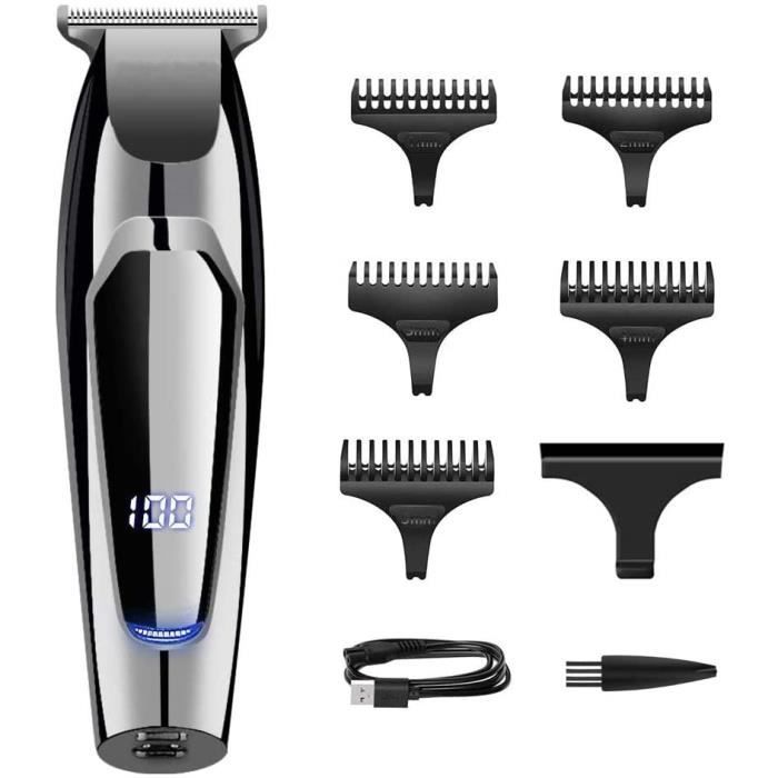 tondeuse à cheveux professionnelle, tondeuse à barbe rechargeable pour hommes, ensembles de tondeuse de précision multifoncti[A422]