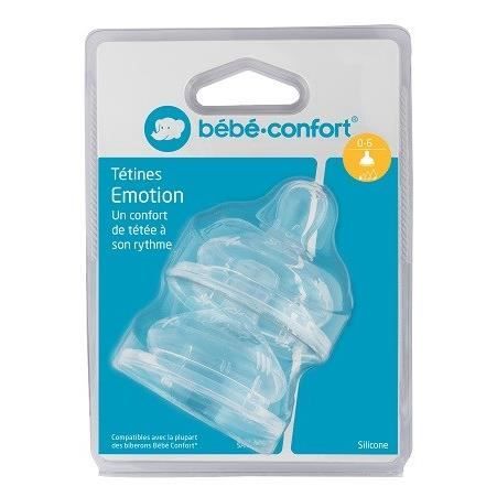 BEBE CONFORT Tétine Emotion Silicone T.0 Transition (x2)