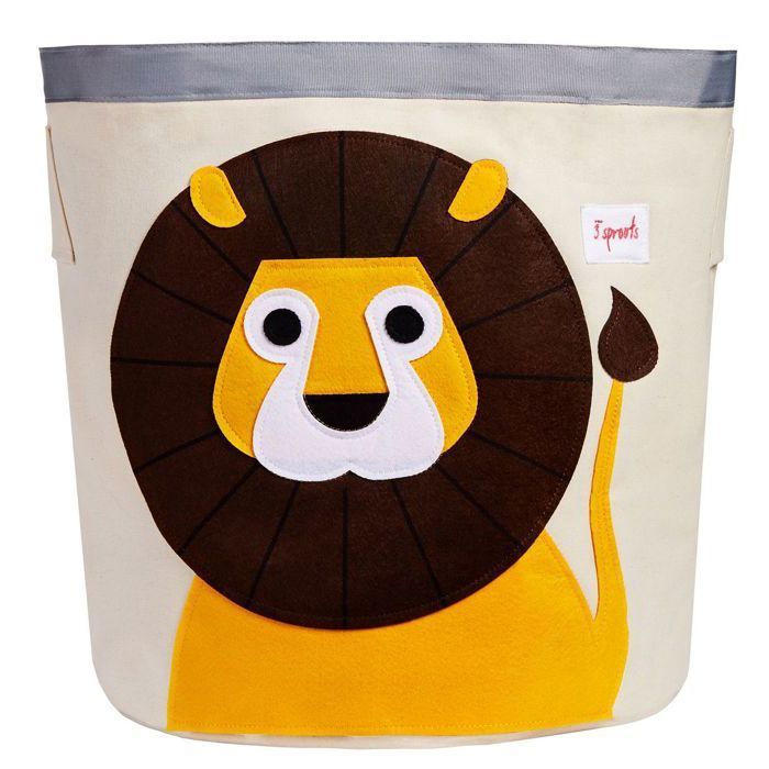 Sac à jouets Lion 3 Sprouts Jaune