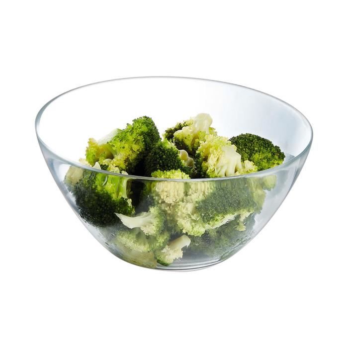 Saladier - LUMINARC - Cosmos - Verre - 20 cm - Résistant aux chocs - Transparent