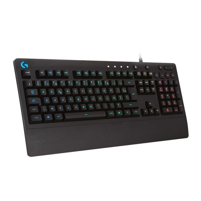 Clavier gamer - Filaire - Logitech G - G213 Prodigy - AZERTY - USB - Noir