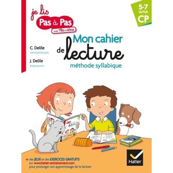 Cahier d'entraînement - Pas à Pas - A4 - Grands carreaux - 200 exercices