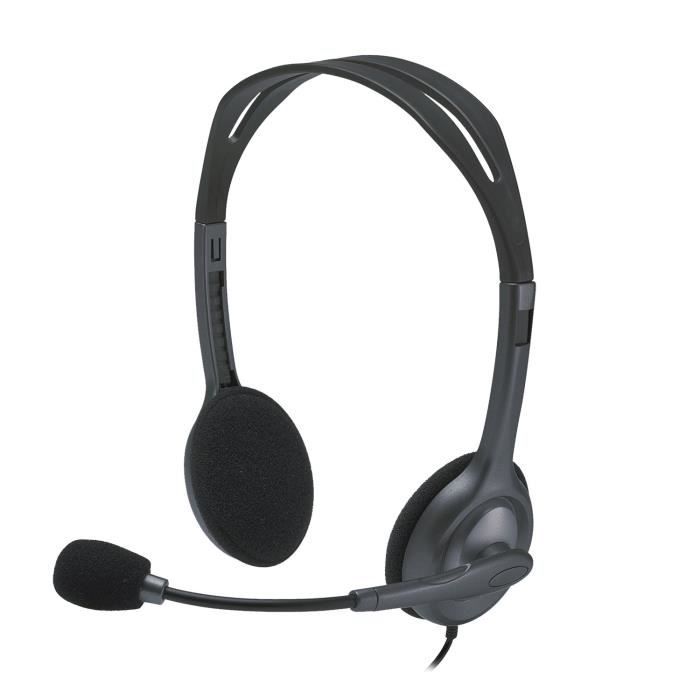 LOGITECH - Casque filaire Stereo H111 - Gris