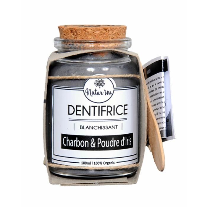 Dentifrice en poudre charbon fleur d'iris