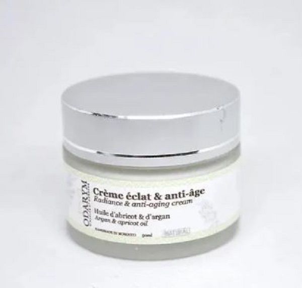 Crème éclat & anti-âge - ODARYM - Huile d'abricot & d'argan - 90 ml - Peaux matures - Baume