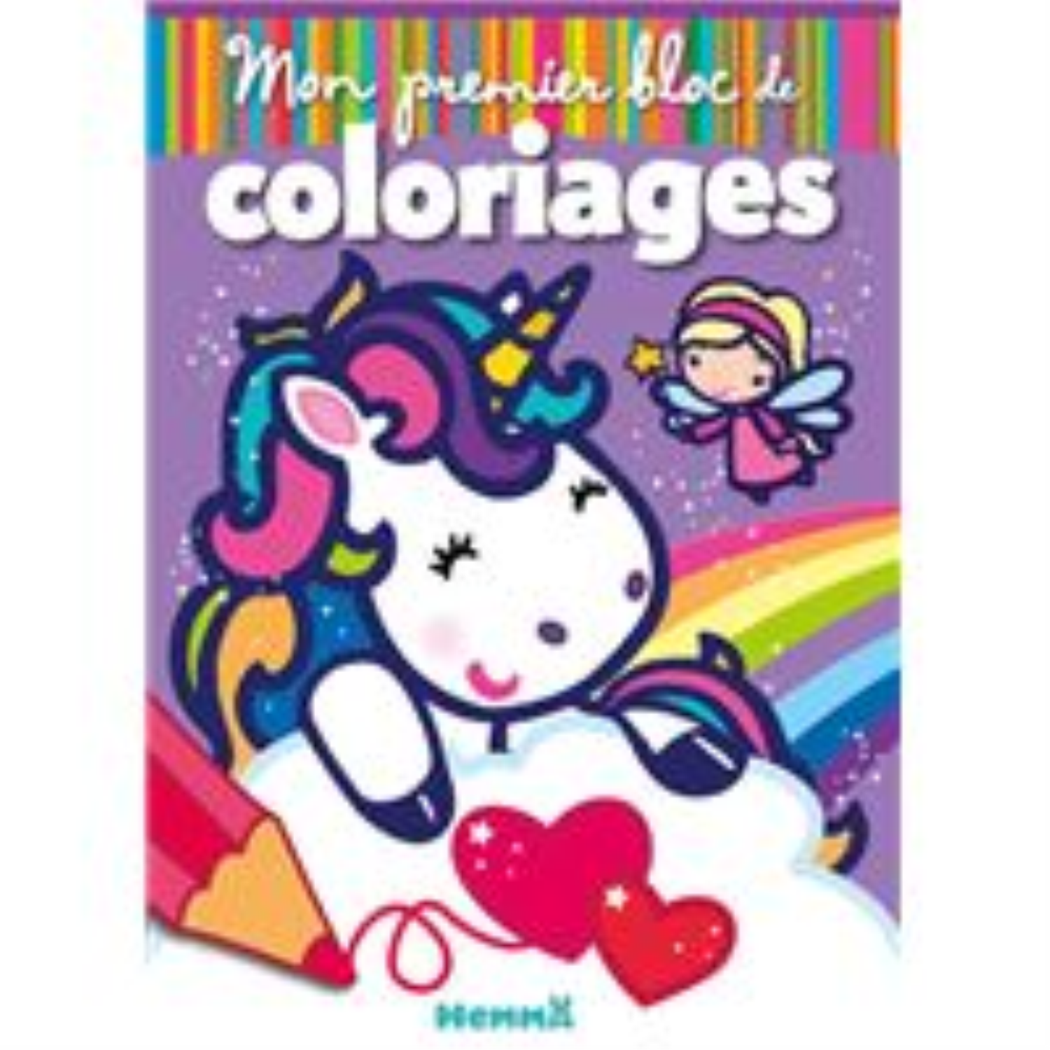 MON PREMIER BLOC DE COLORIAGES LICORNE - VIOLET