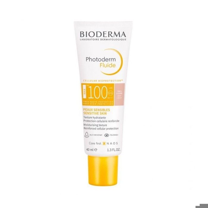 Photoprotecteur - BIODERMA - PHOTODERM FLUIDE MAX - SPF 100 - Teinte Très Claire - 40ml