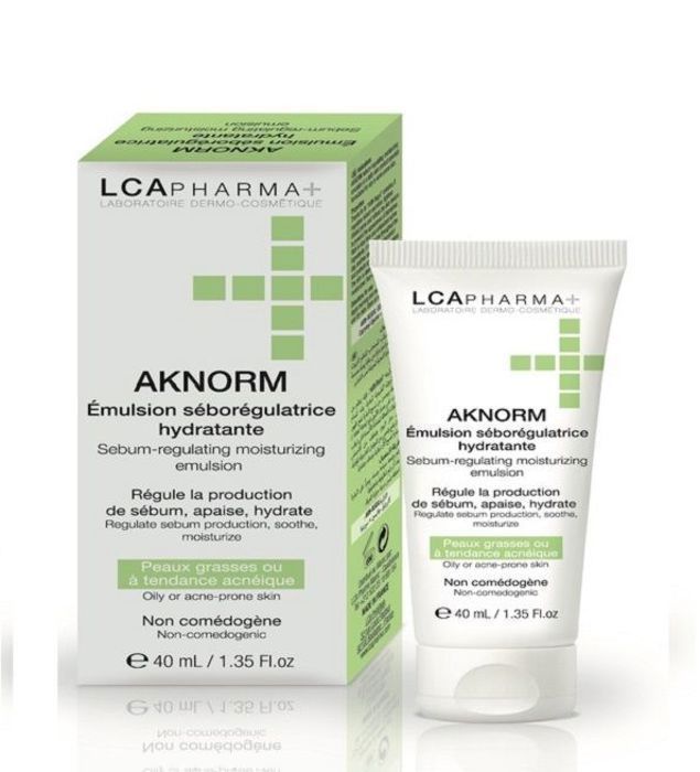 Emulsion séboregulatrice - LCA - Aknorm - 40ml - Hydratante - Anti-imperfections - Peaux grasses