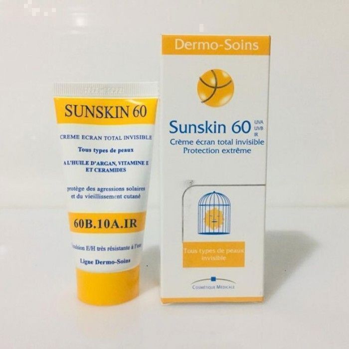 CRÈME SOLAIRE - DERMO SOINS - SUNSKIN - 50ml - Hypoallergénique - Peaux Sensibles