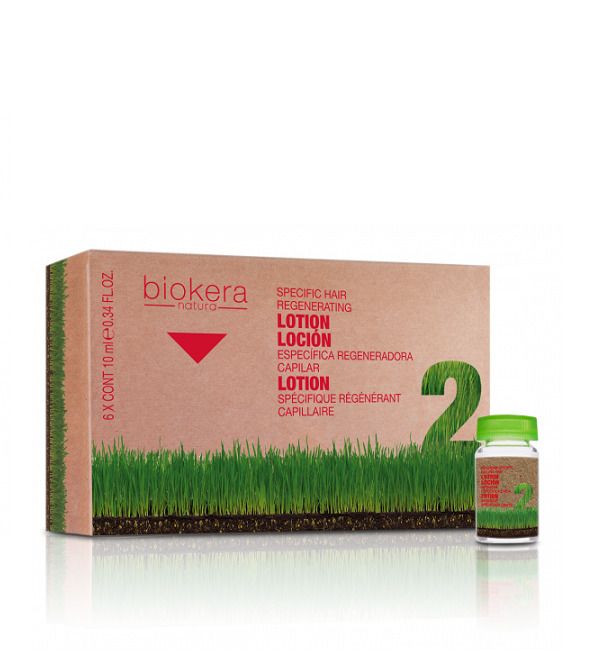 Lotion Anti-Chute - BIOKERA - Traitement Régénérateur - 6 Ampoules - 10 ml - Pour Adultes