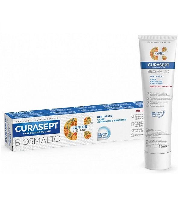 CURASEPT biosmalt Dentifrice Junior tous fruits-7ans-12ans 75ml