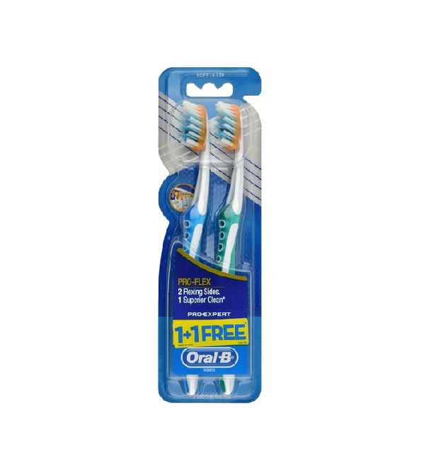 Oral-B Brosse à Dents Pro Flex Soft 1+1 - Couleur Aléatoire