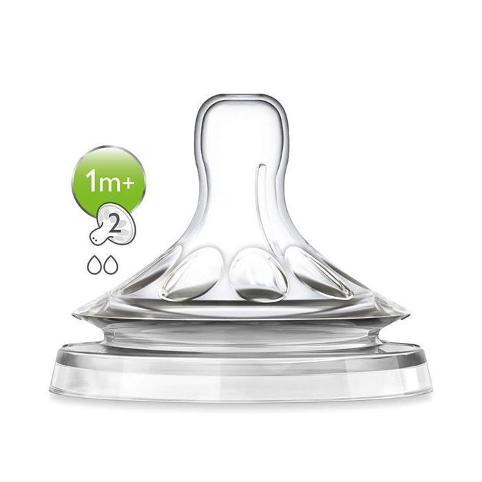 Avent - SCF652/27 - Tétine Natural 1 mois et + (Débit lent)