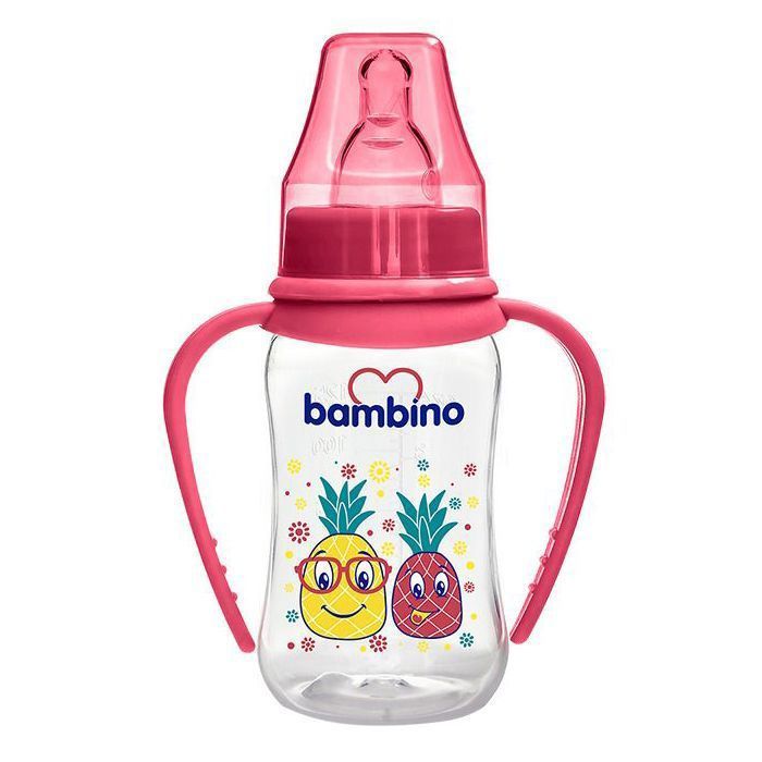Biberon - Bambino - Ref T065 - 150ml - Poignées confort - Couleur aléatoire