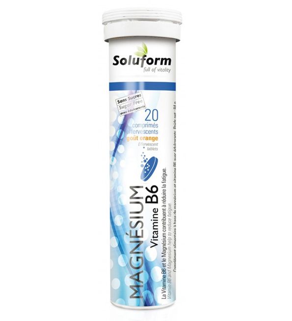 Soluform Magnésium Vitamine B6 - 20 Comprimés