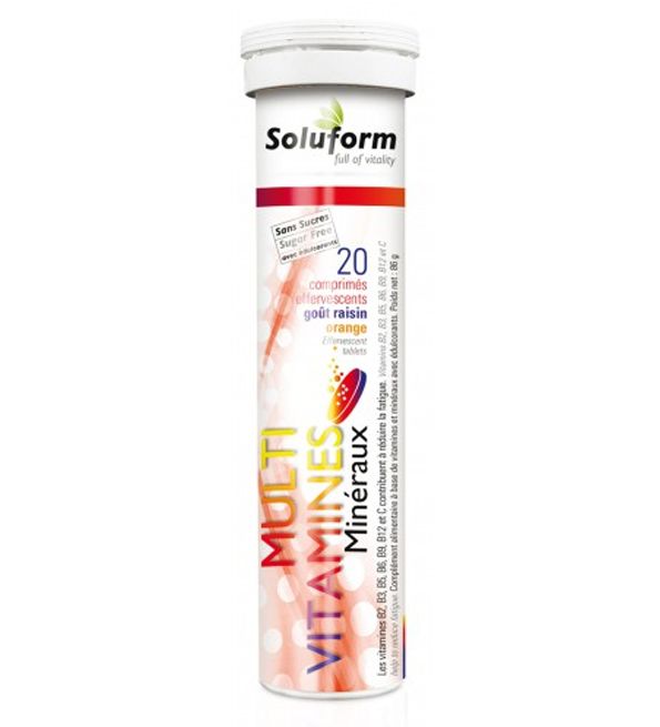 Soluform MultiVitamines Minéraux - 20 Comprimés