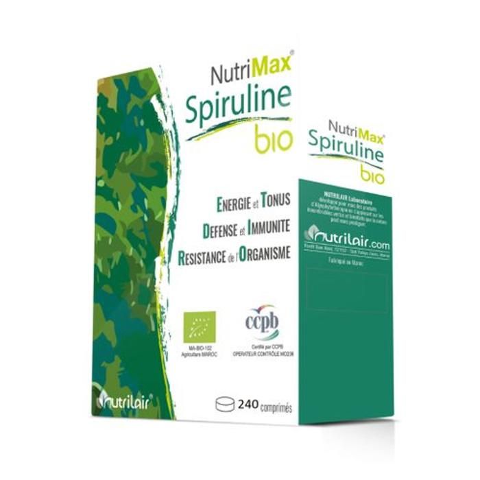 Nutrimax Spiruline Bio - 240 Comprimés
