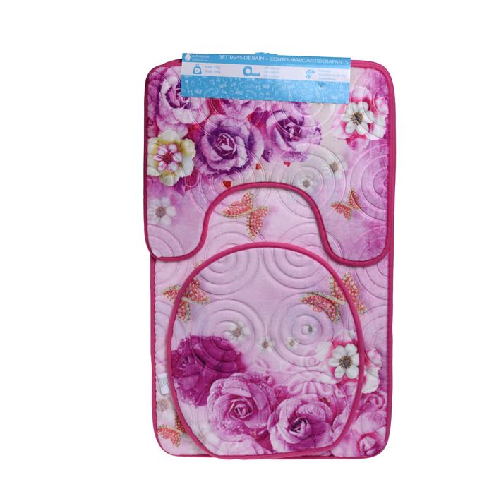 Set tapis salle de bain antiderapants 3pcs - SANITARY BATHROOM ACCESSORIES