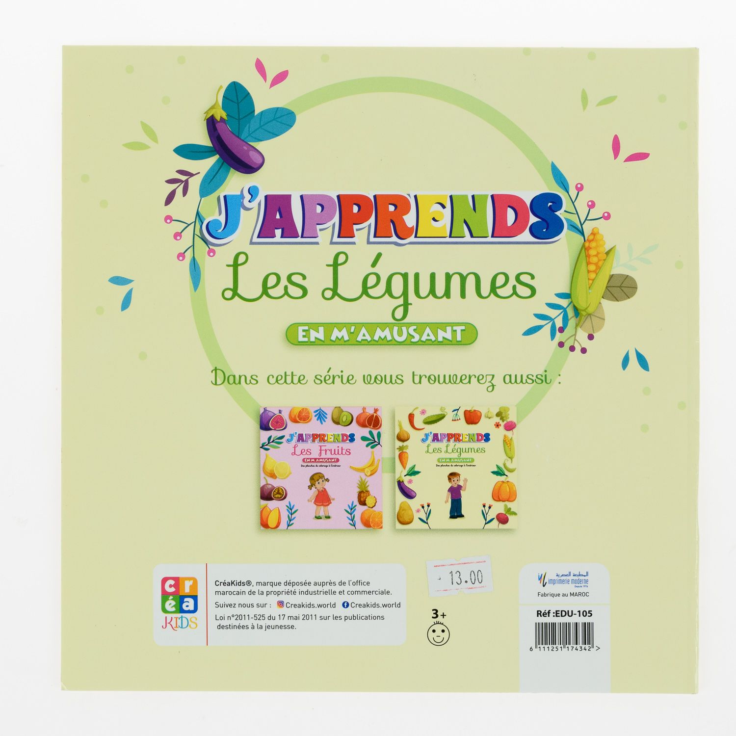 Cahier Coloriage - J'Apprends Les Legumes - 4-6 Ans