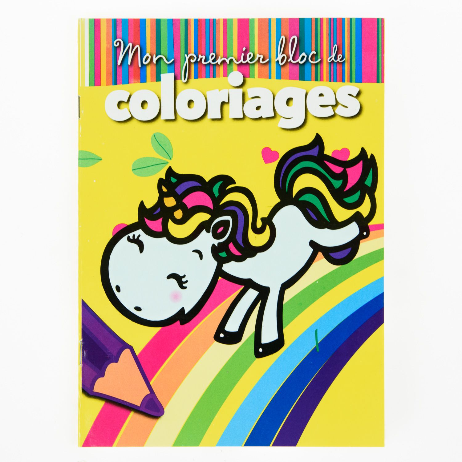 Mon Premier Bloc De Coloriages - Licorne Jaune 16 A