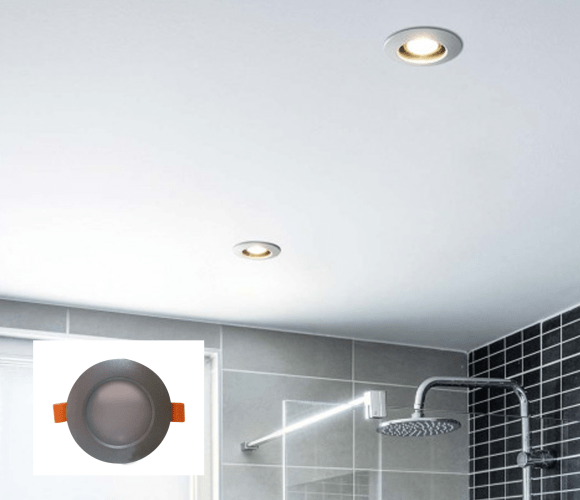 LACY SPOT ÉTANCHE ALUMINIUM GRIS - 9CM - MR16