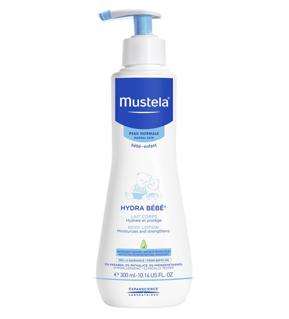 Lait hydratant - MUSTELA - Hydra Bébé - 300ml - Hypoallergénique - Pour tous types de peau