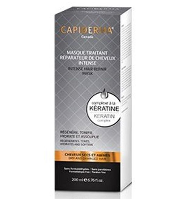 Capiderma - Masque Traitant Réparateur de Cheveux Intense à la Kératine - 200 ml