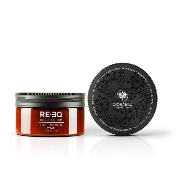 BIOSFERA RE.EQ masque hydratante pour les cheveux ph:2.6 250ml