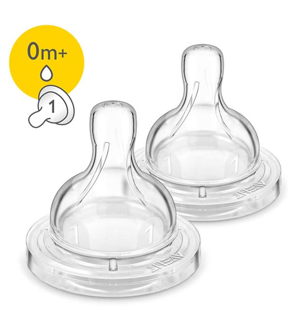 Avent - SCF631/27 - Tétine Anti-Colic 0 mois et + (Débit nouveau né)