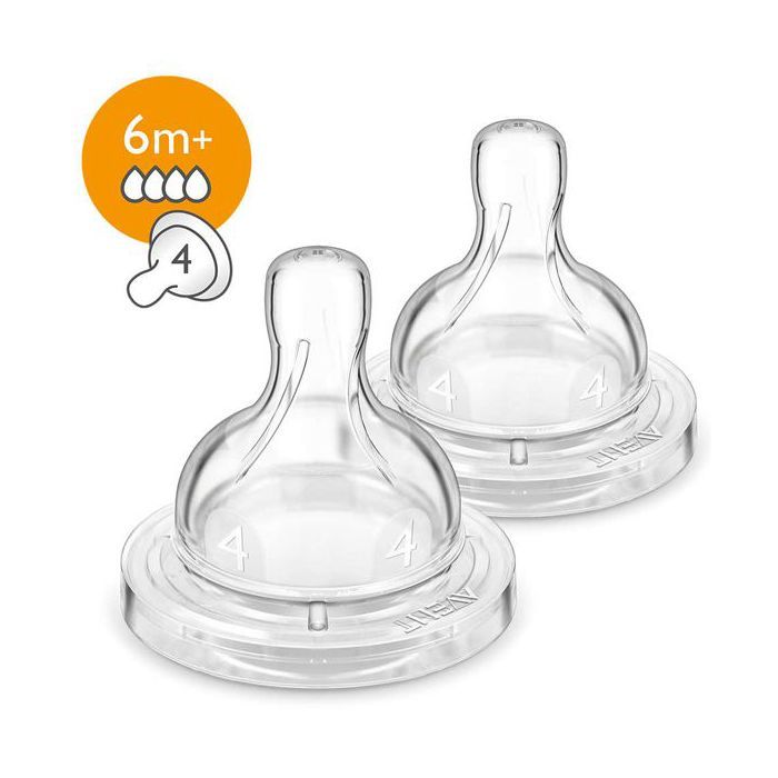 Avent - SCF634/27 - Tétine Anti-Colic 6 mois et + (Débit Rapide)