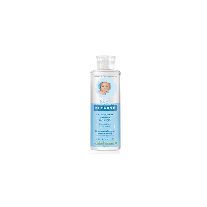 Lait de Toilette - Klorane - Bébé - 500ml - Hypoallergénique - Sans Rinçage