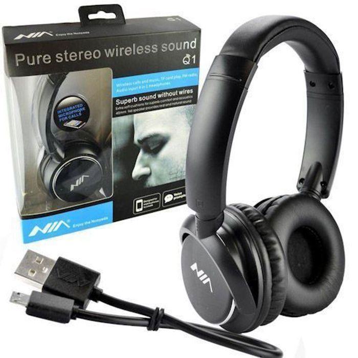 Casque sans fil - NIA - Q1 - Bluetooth V4.2 - Étanche - Circum-aural