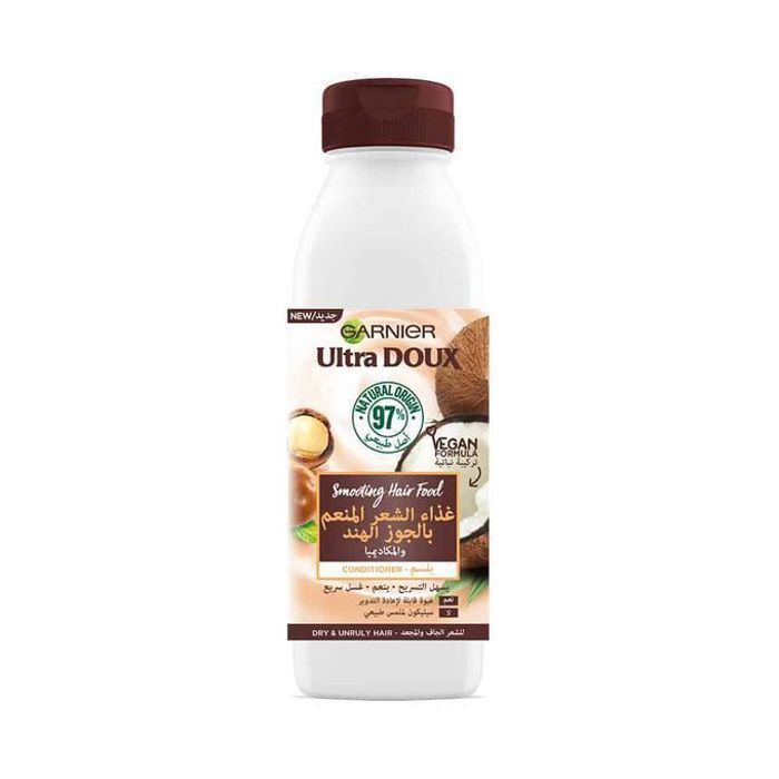 Garnier Ultra Doux - Hair Food Après-Shampooing Lissant pour Cheveux Bouclés Crépus 350 ml