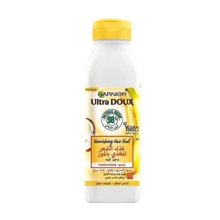 Garnier, Ultra Doux Hair Food Bannana & Karité Après-Shampooing Cheveux Secs 350Ml