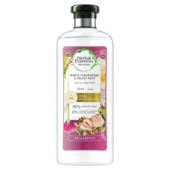 Herbal Essences Shampoing Nettoyant Fraise Blanche et Menthe Douce - 400ml