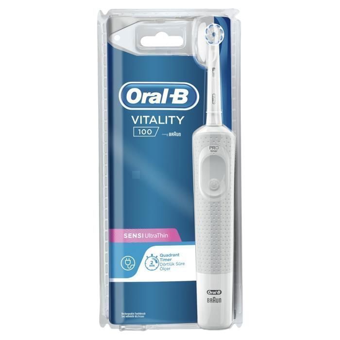 Brosse à Dents Électrique - Oral-B - Vitality - Technologie 2D - 3 Modes de Brossage - Rechargeable