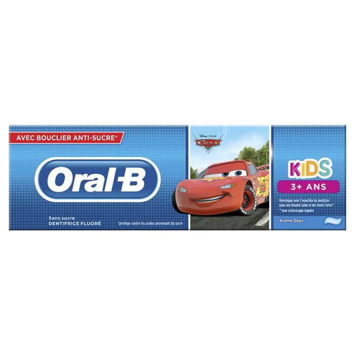 Dentifrice Enfants - ORAL-B - 75ml - Protège contre les caries - Pour enfants de 3 ans et plus
