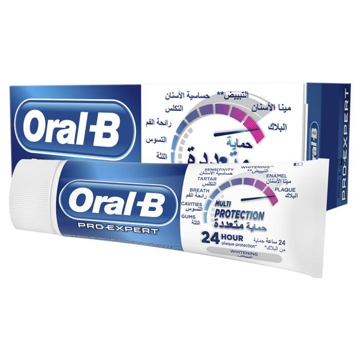 Dentifrice - ORAL-B - Pro-Expert Blancheur - 75ml - Élimine les taches - Protection 24h - Renforce l'émail