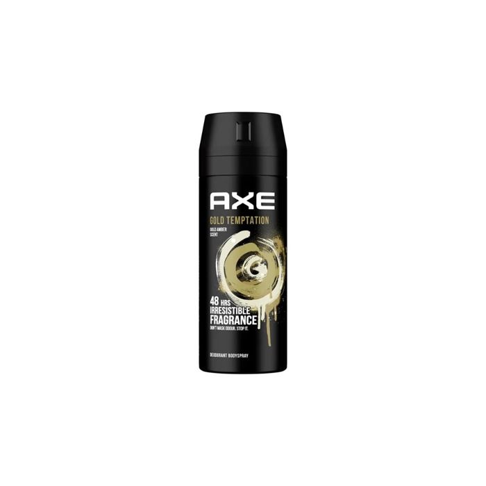Déodorant - AXE - Gold Temptation - 150 ml - Arôme intense - Notes de chocolat et fruits frais