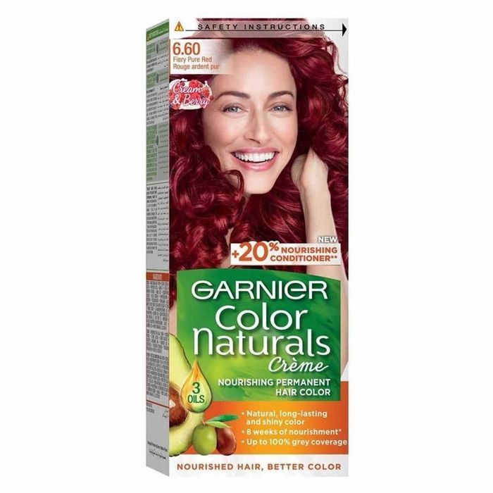 Color Naturals - Crème Colorante Permanente Rouge Ardent Pur 6.60