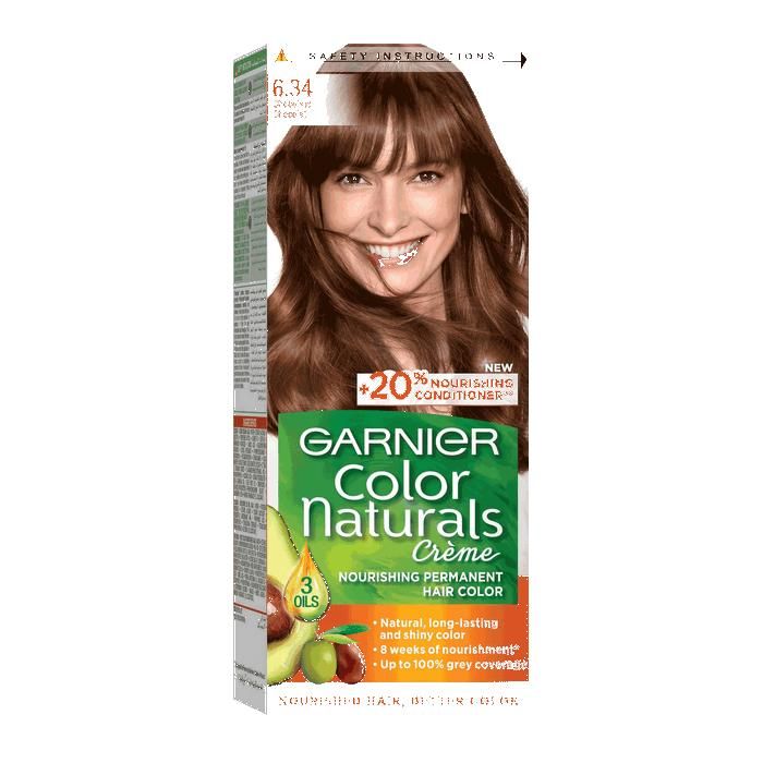 Color Naturals - Crème colorante permanente CHOCOLAT 6.34