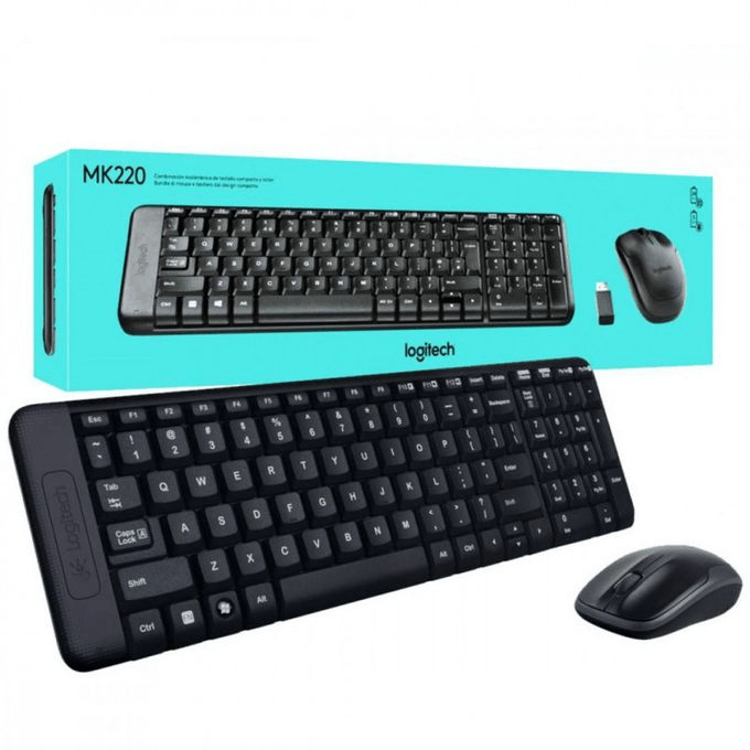 KIT Souris + Clavier LOGITECH Wireless Combo MK220