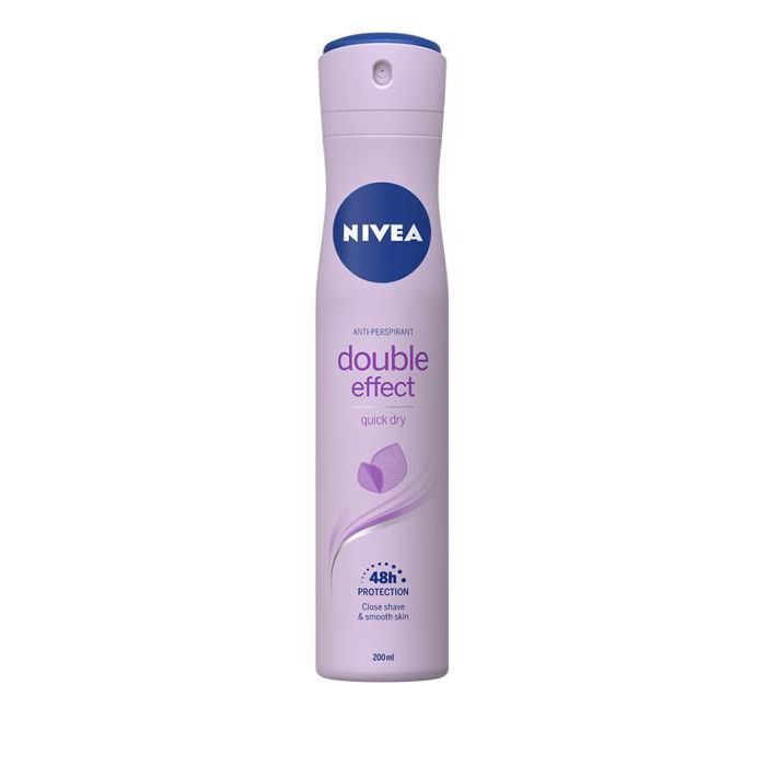 Déodorant - NIVEA - Double Effect - Spray 200ml - Protection 48H - Extrait d'avocat