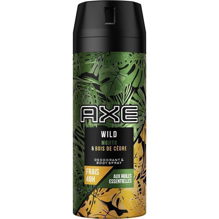 Déodorant - AXE - Green Mojito & Cedarwood - 150 ml - Sans alcool - Parfum masculin