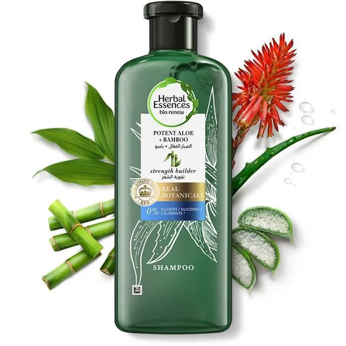 Shampooing sans Sulfate Fortifiant Aloe Vera & Bambou 400 ml - Herbal Essences