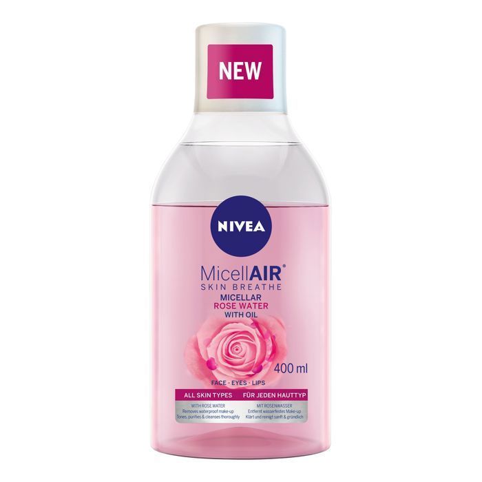 Eau Micellaire Démaquillante - NIVEA - Rose Water - 400 ml - Non gras - Tous types de peau