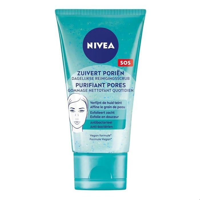 Gommage nettoyant quotidien - NIVEA - 150ml - Gel Nettoyant - Non comédogène - Pour tous types de peau