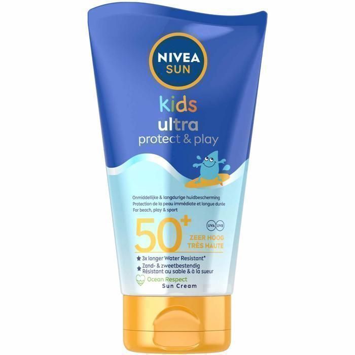 Lait Protecteur Solaire - NIVEA - Kids Swim & Play - SPF 50+ - 150ml - Résistant à l'eau