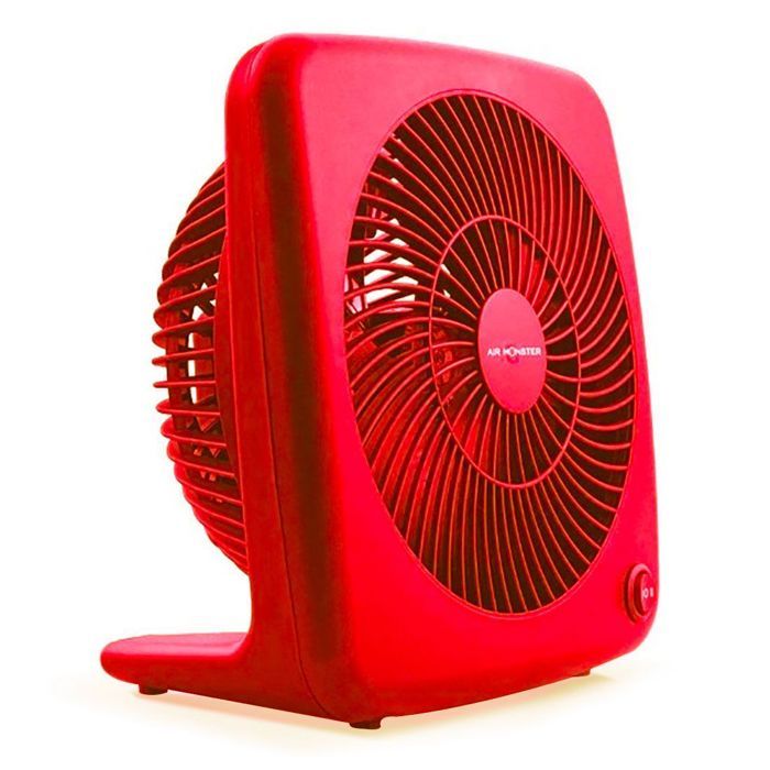 Ventilateur - AIR MONSTER - MINI VENTILATEUR CARRE - 30W - 2 vitesses - Couleur aléatoire