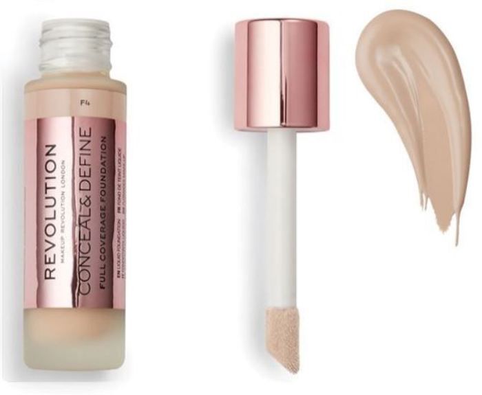 Fond de teint - Revolution - Conceal & Define - Teinte F4 - Beige - Tous types de peau